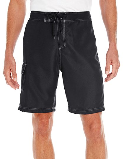 Solid Board Short – Burnside in Black