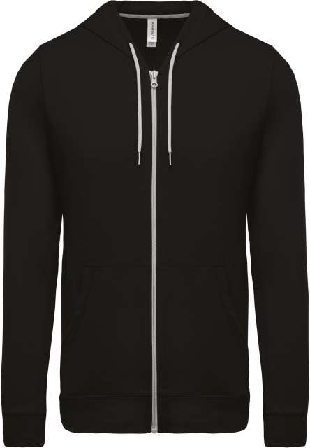 Lightweight Cotton Hooded Sweatshirt – Kariban in Black