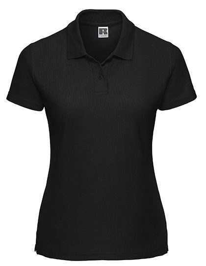 Ladies' Classic Polycotton Polo – Russell Athletic in Black