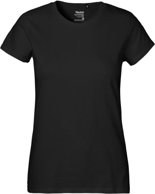 Schweres Damen Bio T-Shirt O 80001 – Neutral in Black
