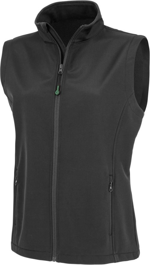 Damen 2-Lagen Softshell Gilet "Printable" R 902F – Result in Black