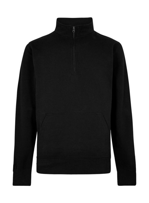 Piqué Sweater mit 1/4 Zip KK 339 – Kustom Kit in Black