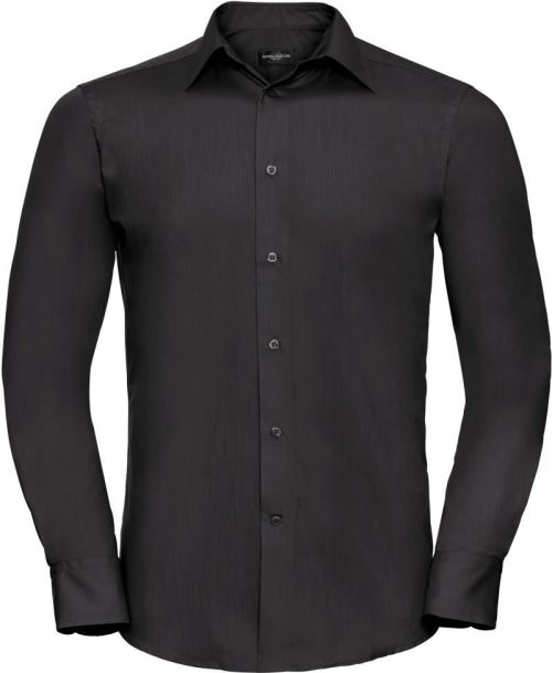 Popeline Hemd langarm 924M – Russell Athletic in Black