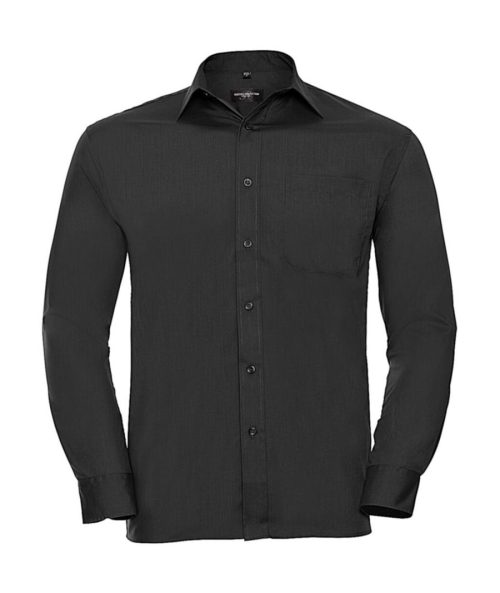 Poplin Shirt Ls 0R934M0 – Russell Collection in Black