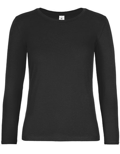 Women´s T-Shirt #E190 Long Sleeve – B&C BE INSPIRED in Black