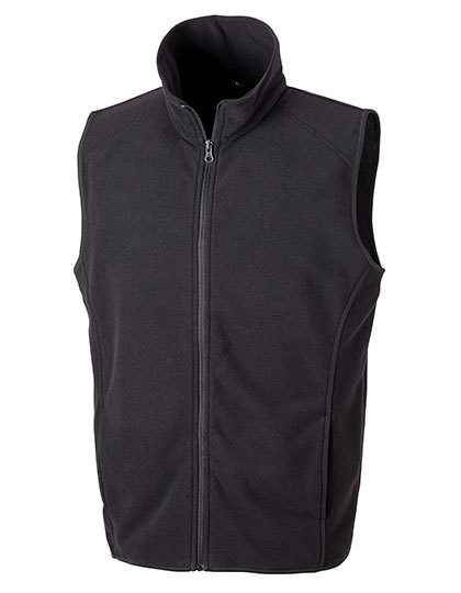 Micro Fleece Gilet – Result Core in Black