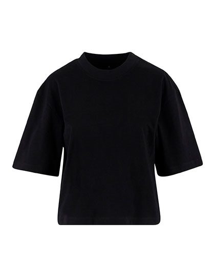 Ladies Oversized Tee – New Morning Studios in Black