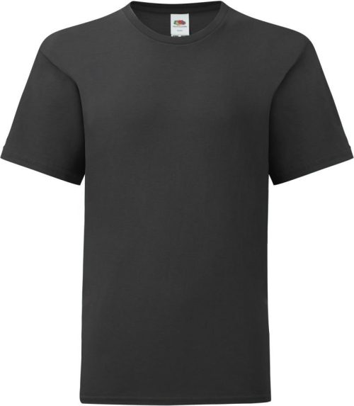 Kinder T-Shirt Kids Iconic 150 T – Fruit of the Loom in Black
