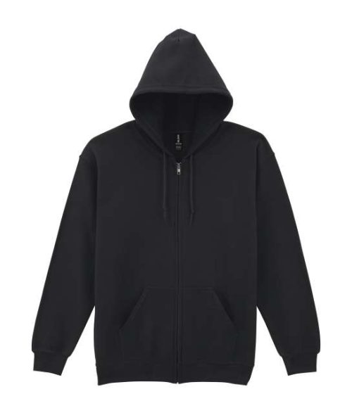 Heavy Blend™ Adult Full Zip Hooded Sweatshirt – Gildan in Black