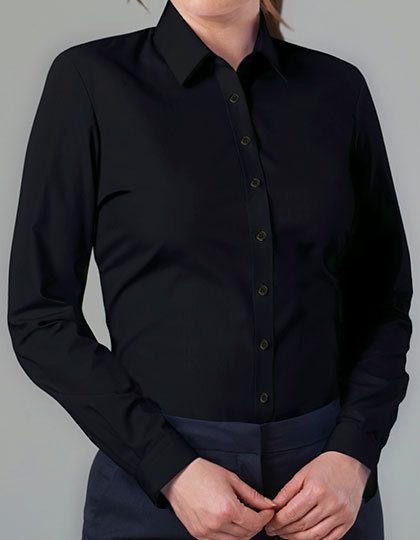 Women´s Selene Long Sleeve Blouse – Brook Taverner in Black