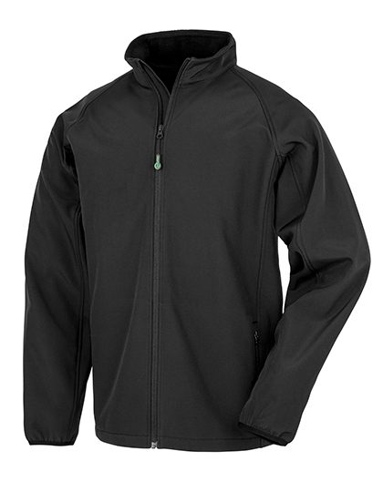 Men´s Recycled 2-Layer Printable Softshell Jacket – Result Recycled in Black