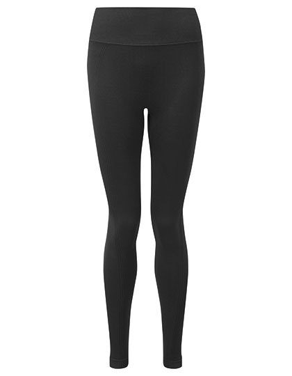 Women´s Recycled Seamless ´3D Fit´ Multi-Sport Flex Leggings – TriDri® in Black