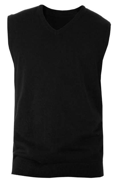 Men's Sleeveless V-Neck Jumper – Kariban in Black
