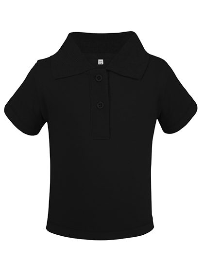 Organic Baby Polo Short Sleeve Teddy 01 – Link Kids Wear in Black