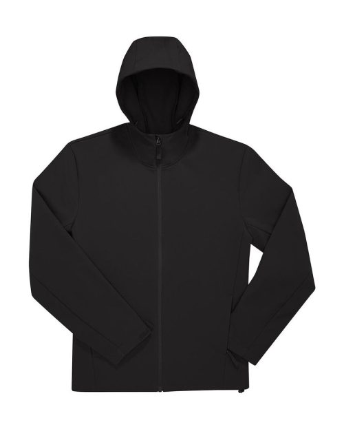 Reset 3Lr Hooded Softshell JG006 – B&C Outerwear in Black