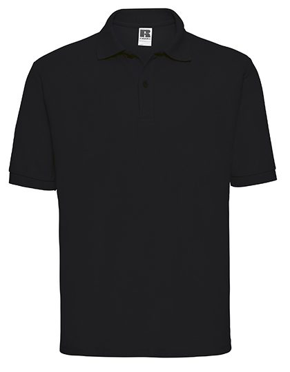 Men's Classic Polycotton Polo – Russell Athletic in Black