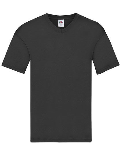 Original V-Neck T – Fruit of the Loom in Black