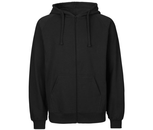Unisex Tiger Cotton Hoodie With Zip T63301 – Tiger in Black