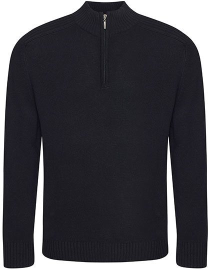 Wakhan 1/4 Zip Sustainable Sweater – Ecologie in Black