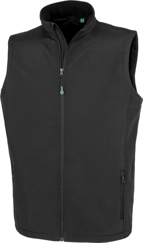 Herren 2-Lagen Softshell Gilet "Printable" R 902M – Result in Black