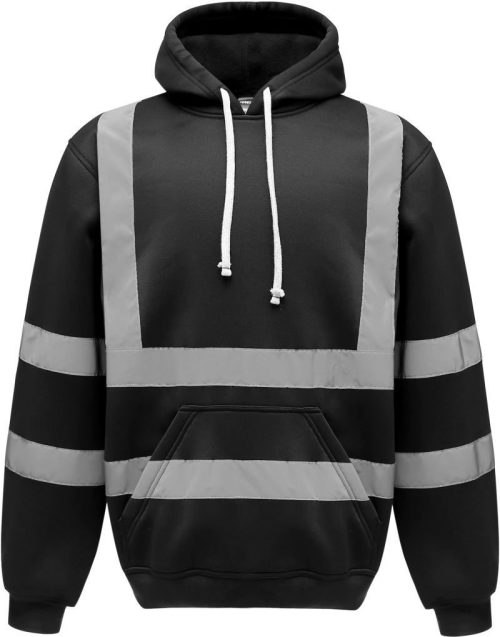 Hi-Vis Kapuzen Sweater HVK 05 – Yoko in Black