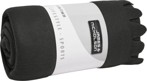 Fleece Decke mit Fransen JN 957 – Daiber in Black