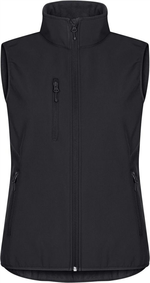 Damen 3-Lagen Softshell Bodywarmer Classic Softshell Vest W – Clique in Black