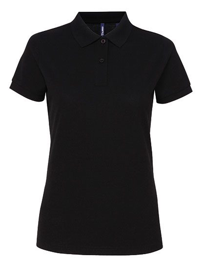 Women´s Polycotton Blend Polo – Asquith & Fox in Black