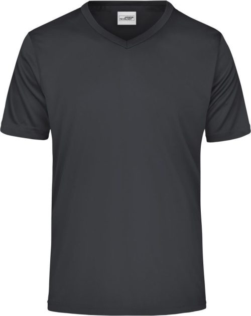 Herren V-Ausschnitt Sport T-Shirt JN 736 – Daiber in Black