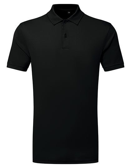 TriDri® Ion-Charge panelled polo – TriDri® in Black