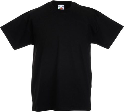 Kinder T-Shirt Kids Original T – Fruit of the Loom in Black