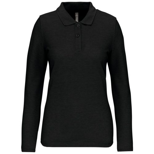 Langarm-Polohemd für Damen WK277 – WK in Black