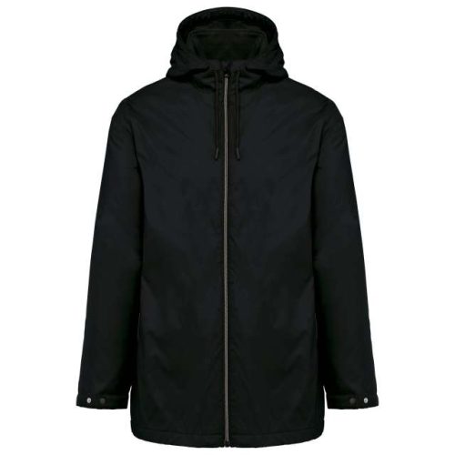 Unisex Hooded Jacket With Micro-Polarfleece Lining – Kariban in Black