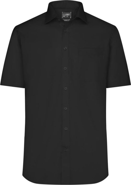 Micro-Twill Hemd kurzarm JN 684 – Daiber in Black