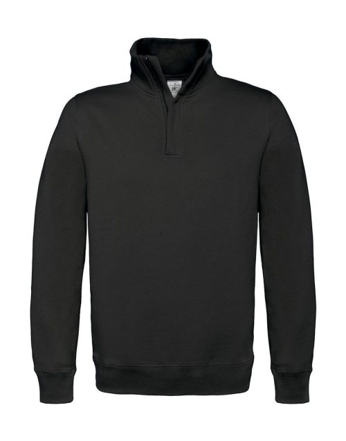 Id.004 Cotton Rich 1/4 Zip Sweat WUI22 – B&C in Black