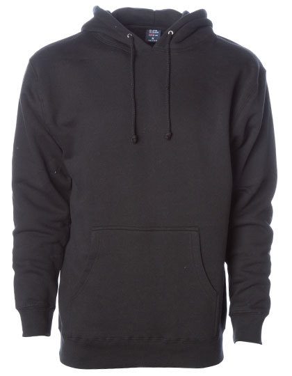 Men´s Heavyweight Hooded Pullover – Independent in Black