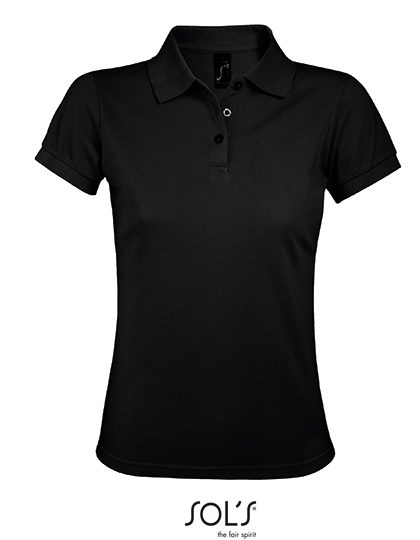 Women´s Polo Shirt Prime – SOL´S in Black