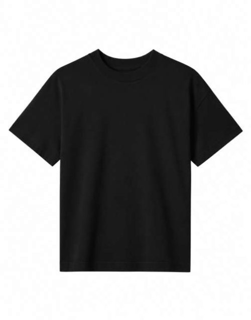 Womens Oversized Tee – True Blanks in Black