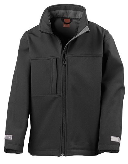 Youth Classic Soft Shell Jacket – Result in Black