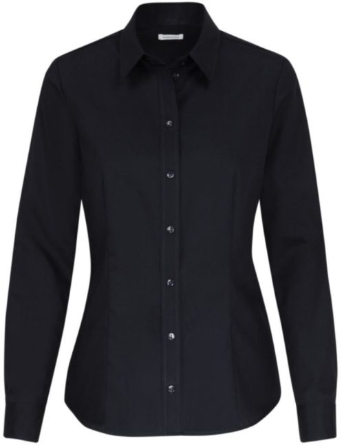 Bluse langarm bügelfrei Performance Women – Seidensticker in Black
