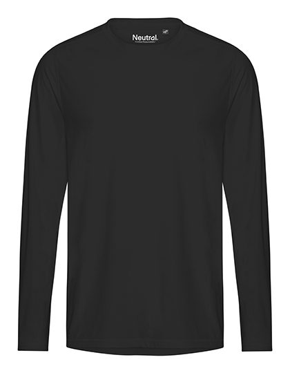 Recycled Performance Long Sleeve T-Shirt – Neutral in Black