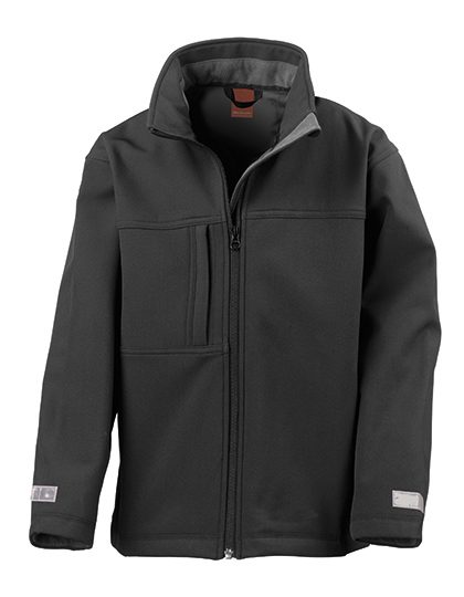 Junior Classic Soft Shell Jacket – Result in Black