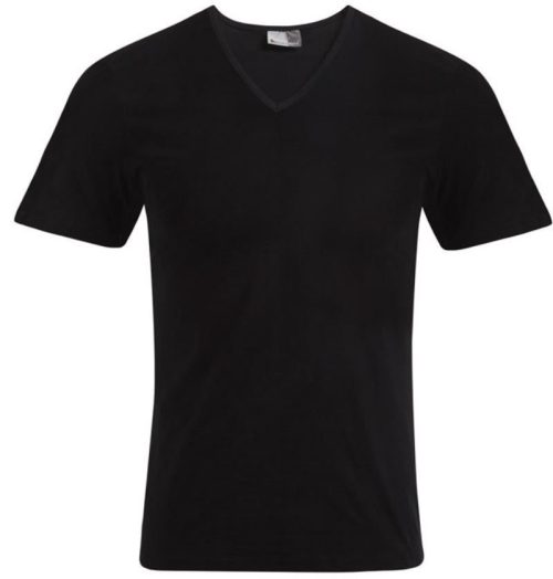 Herren Slim Fit V-Ausschnitt T-Shirt 3082 – Promodoro in Black