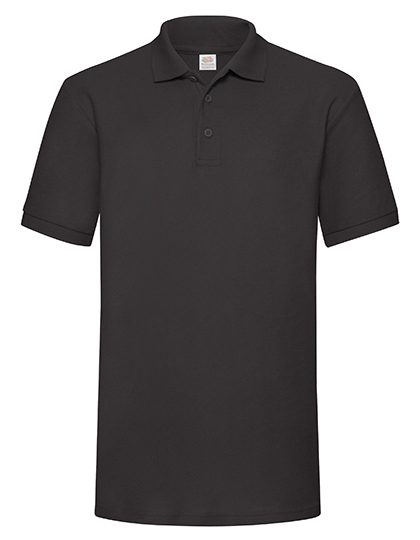65/35 Heavy Piqué Polo – Fruit of the Loom in Black