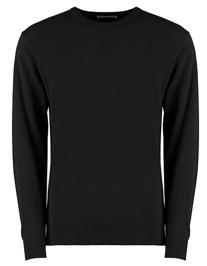 Regular Fit Arundel Crew Neck Sweater – Kustom Kit in Black