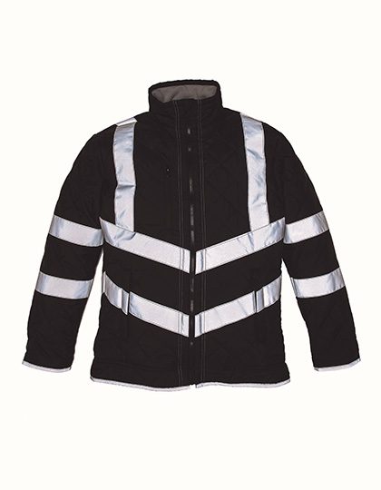 Hi-Vis Kensington Jacket With Fleece Lining – YOKO in Black