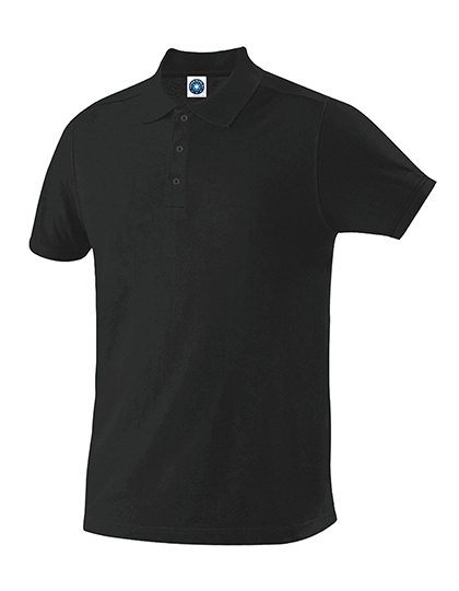 Men´s Organic Cotton Piqué Polo – Starworld in Black