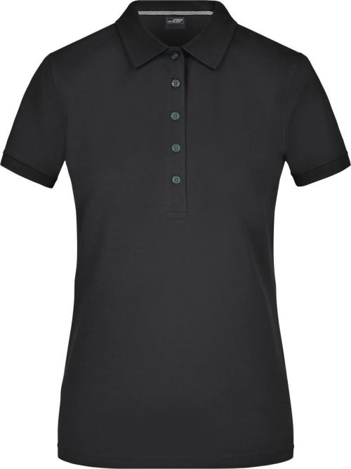 Damen Pima Piqué Polo JN 707 – Daiber in Black