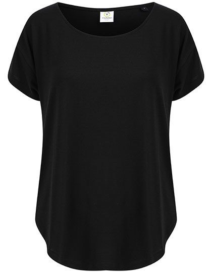Scoop Neck T – Tombo in Black