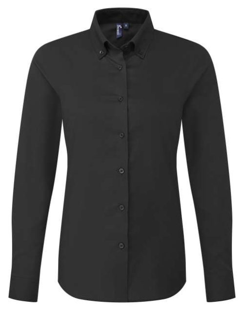 Supreme’ Oxford Women’s Long Sleeve Shirt – Premier in Black